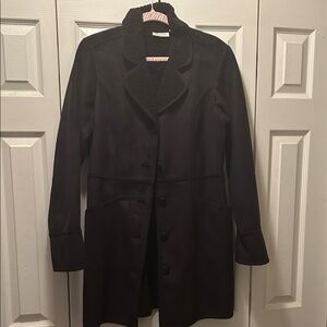 Denim&Co Black Trench Coat